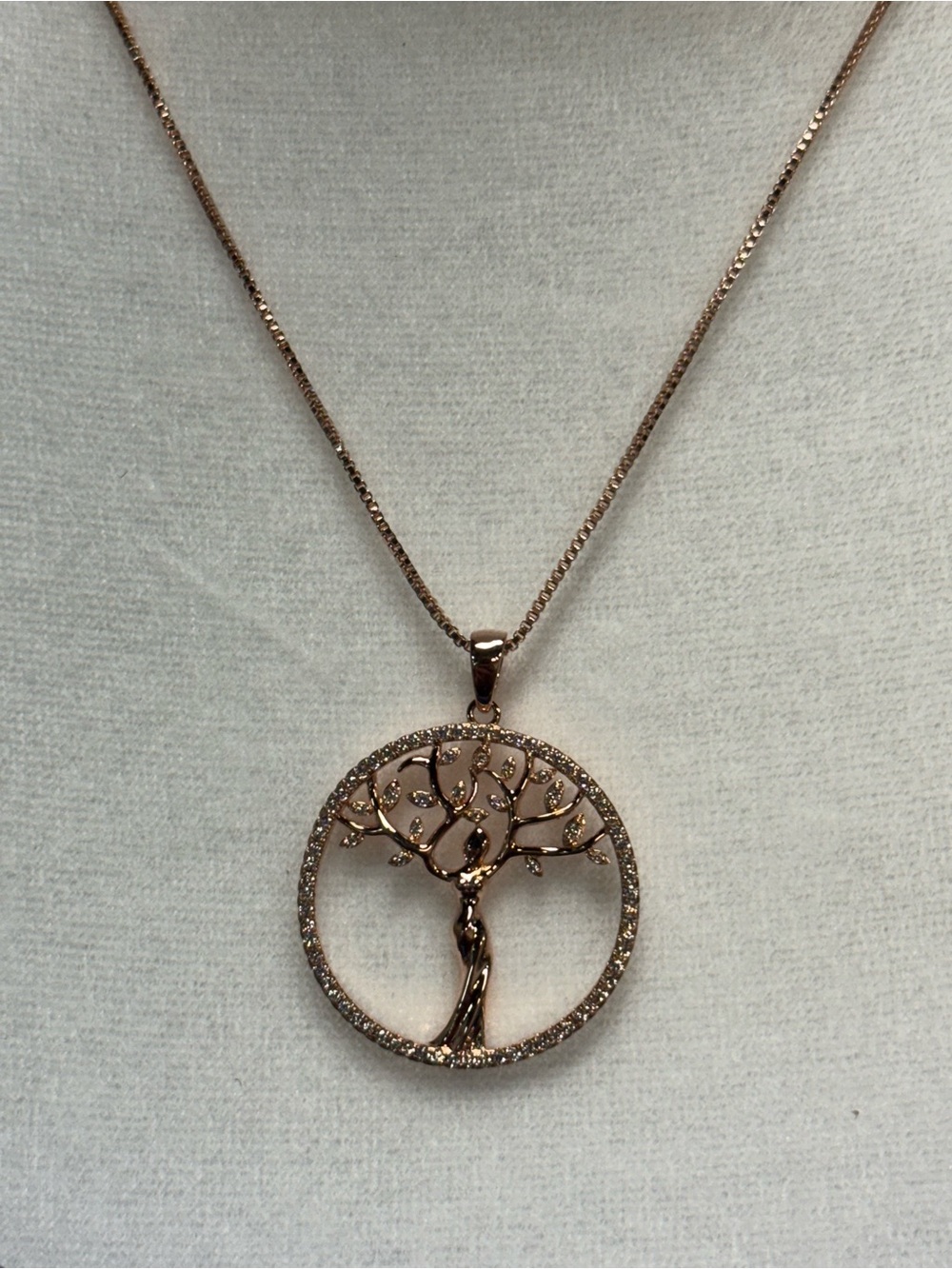 Rose Gold Tree of Life Pendant Necklace - Women Jewelry
